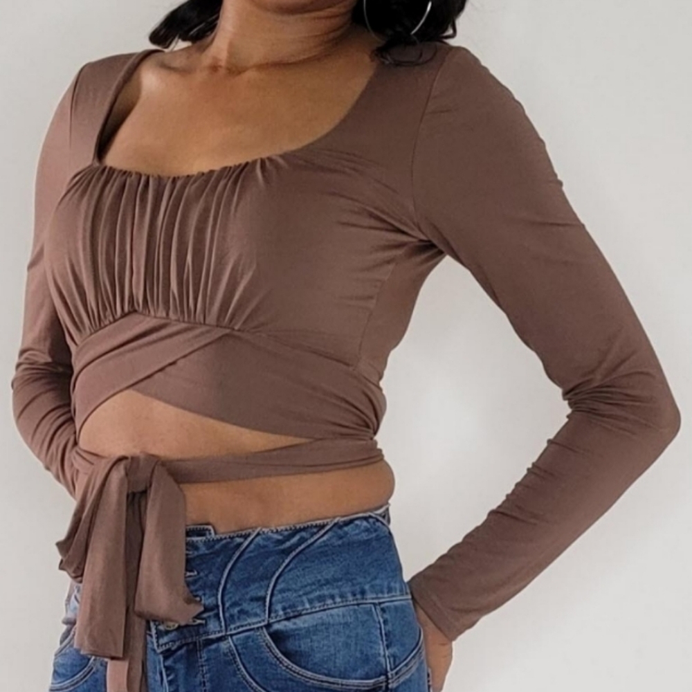 Classy But Sexy Tie Back Top